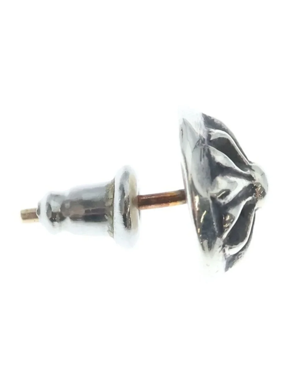 Chrome Hearts Stud Crsbll Cross Ball Earrings Silver